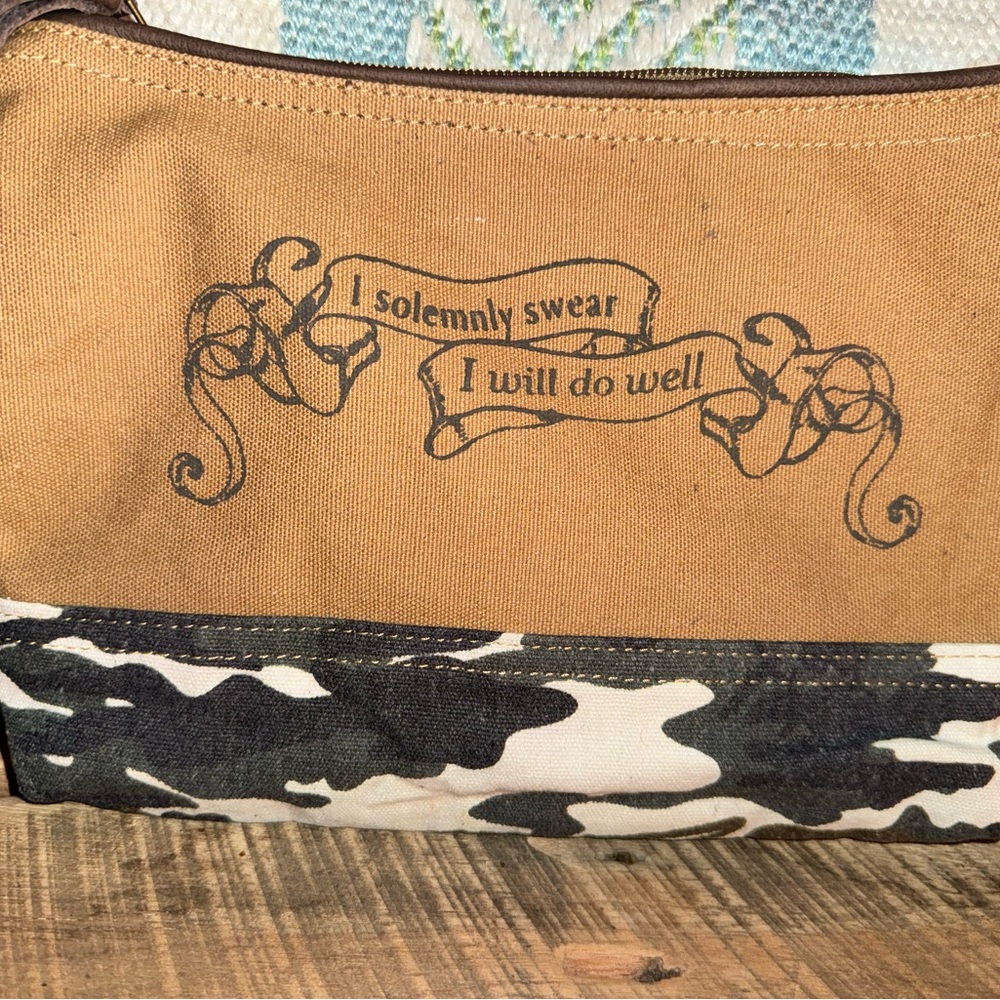 MYRA BAG PALOMA DO WELL POUCH WRISTLET CLUTCH CAMO NEW - Picture 2 of 5